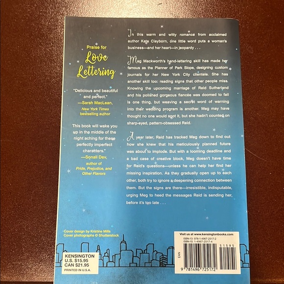 Love Lettering by Kate Clayborn - Picture 2 of 2